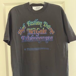 Christopher John Rogers Black Tee with Colorful Graphic